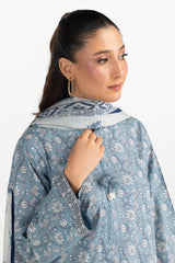 UAE-3PC Printed Lawn Suit IUSTKSD-2175
