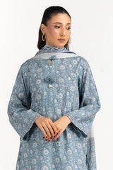 UAE-3PC Printed Lawn Suit IUSTKSD-2175