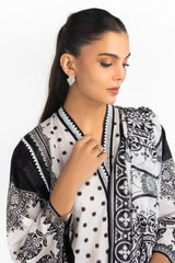 UAE-3PC Printed Lawn Suit IUSTKSD-2184