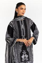 UAE-3PC Printed Lawn Suit IUSTKSD-2185