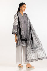 UAE-3PC Printed Lawn Suit IUSTKSD-2193