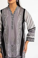 UAE-3PC Printed Lawn Suit IUSTKSD-2193