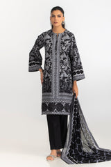 UAE-3PC Printed Lawn Suit IUSTKSD-2205