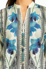 UAE-3PC Self Jacquard Printed Suit IUSTKSD-1170