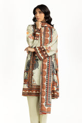 UAE- 3PC Self Jacquard Printed Suit