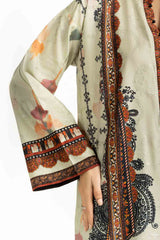 UAE- 3PC Self Jacquard Printed Suit