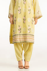 UAE-3PC Swiss Voile Embroidered Suit IUSTKSD-2151