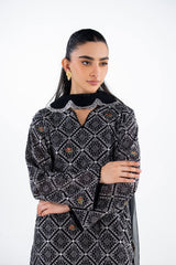 UAE-3PC Swiss Voile Embroidered Suit IUSTKSD-2296