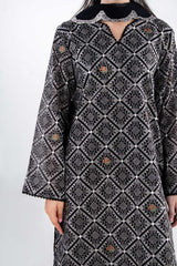 UAE-3PC Swiss Voile Embroidered Suit IUSTKSD-2296