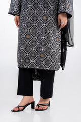 UAE-3PC Swiss Voile Embroidered Suit IUSTKSD-2296