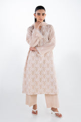 UAE-3PC Swiss Voile Embroidered Suit IUSTKSD-2320