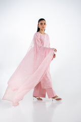 UAE-3PC Swiss Voile Embroidered Suit IUSTKSD-2322