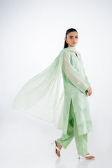 UAE- 3PC Swiss Voile Embroidered Suit