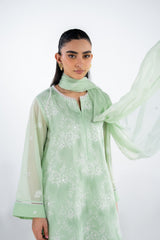 UAE- 3PC Swiss Voile Embroidered Suit