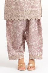 UAE-3PC Tennis Net Printed Suit With Embroidered IPSTD-44866