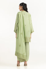 UAE-3PC Viscose Rawsilk Embroidered Suit IPSTD-77421