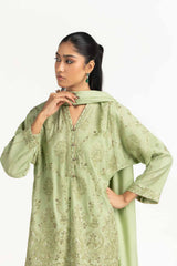 UAE-3PC Viscose Rawsilk Embroidered Suit IPSTD-77421