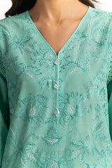 UAE-3PC Lawn Embroidered Suit IUSTKSD-547