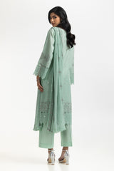 UAE-3PC Lawn Embroidered Suit IUSTKSD-574