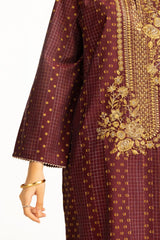 UAE-3PC Jacquard Embroidered Suit IUSTKSD-910