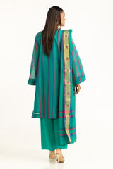 UAE-3PC Jacquard Embroidered Suit IUSTKSD-952