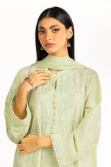 UAE-3Pc Lawn Embroidered Suit IUSTKSD-1002