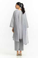 UAE-3PC Lawn Embroidered Suit IUSTKSD-579