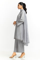 UAE-3PC Lawn Embroidered Suit IUSTKSD-579