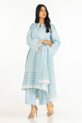 UAE-3PC Lawn Embroidered Suit IUSTKSD-602