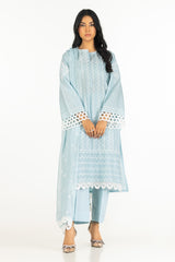 UAE-3PC Lawn Embroidered Suit IUSTKSD-602