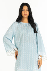 UAE-3PC Lawn Embroidered Suit IUSTKSD-602