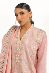 UAE-3PC Lawn Embroidered Suit IUSTKSD-734