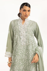 UAE-3PC Lawn Embroidered Suit IUSTKSD-735