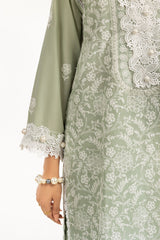 UAE-3PC Lawn Embroidered Suit IUSTKSD-735