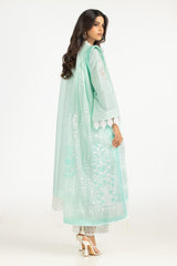 UAE-3PC Lawn Embroidered Suit IUSTKSD-754