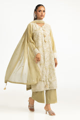 UAE-3PC Lawn Embroidered Suit IUSTKSD-768