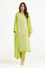 UAE-3PC Lawn Embroidered Suit IUSTKSD-787
