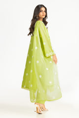 UAE-3PC Lawn Embroidered Suit IUSTKSD-787