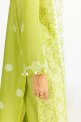 UAE-3PC Lawn Embroidered Suit IUSTKSD-787