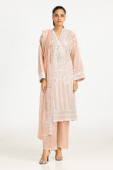 UAE-3PC Lawn Embroidered Suit IUSTKSD-788