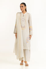 UAE-3Pc Lawn Embroidered Suit IUSTKSD-868