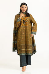 UAE-3PC Lawn Gold Printed Suit IUSTKSD-1069