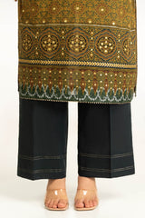 UAE-3PC Lawn Gold Printed Suit IUSTKSD-1069