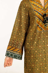UAE-3PC Lawn Gold Printed Suit IUSTKSD-1069