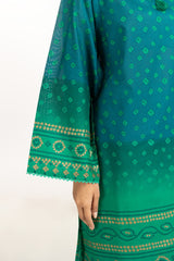 UAE-3PC Lawn Gold Printed Suit IUSTKSD-555