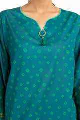 UAE-3PC Lawn Gold Printed Suit IUSTKSD-555