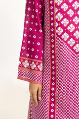 UAE-3PC Lawn Gold Printed Suit IUSTKSD-599
