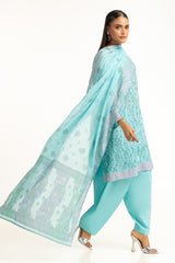 UAE-3Pc Lawn Lacquer Printed Suit IUSTKSD-1021
