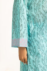 UAE-3Pc Lawn Lacquer Printed Suit IUSTKSD-1021
