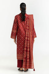 UAE-3PC Lawn Lacquer Printed Suit IUSTKSD-513